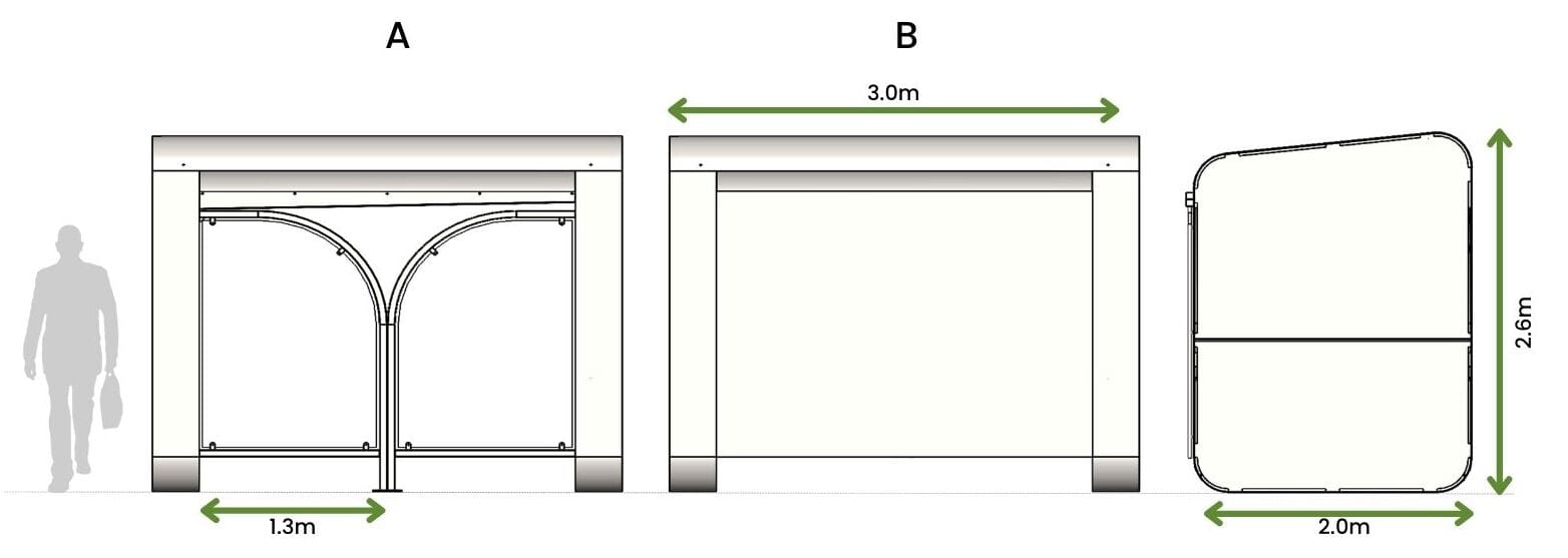 Стальной навес Urbencéa SHELTE ARCH-00146135 - Вид №1