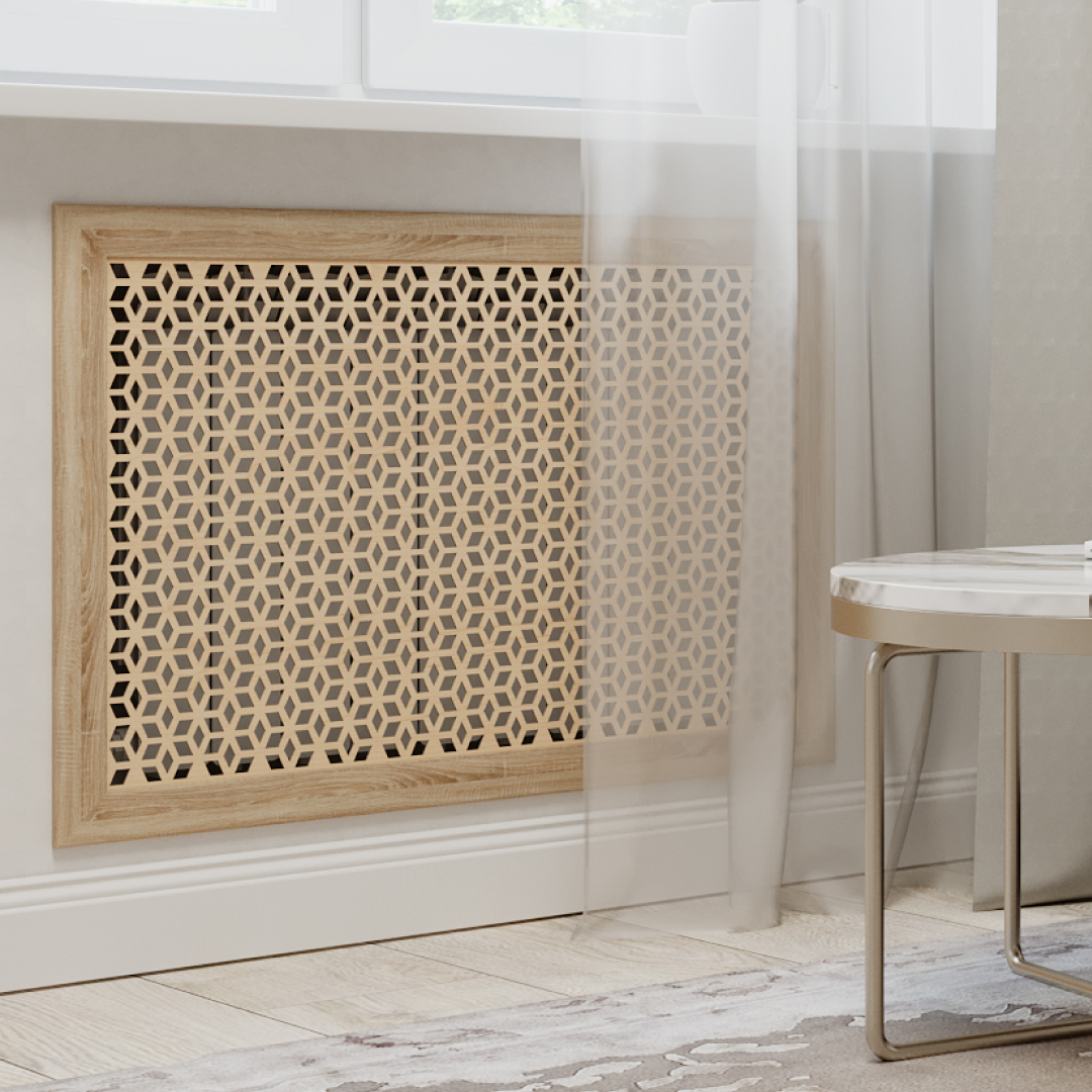 Экран для радиатора 120х60 см Илона дуб сонома STELLA STSR-1178 Standart - Вид №1