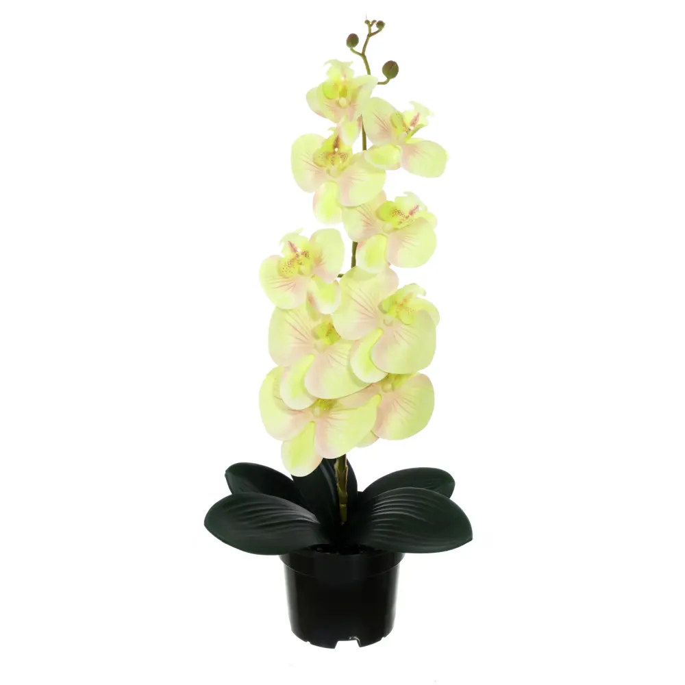 89356246 Искусственное растение в горшке орхидея h50 см цвет желтый STLM-0964339 Santreyd  - Вид №2