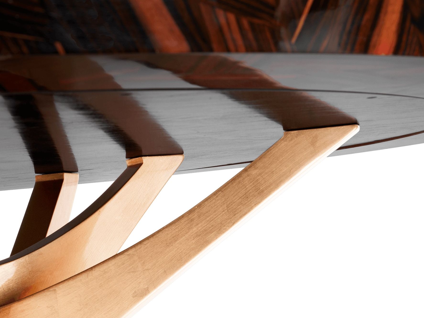 Круглый деревянный стол для гостиной Boca do Lobo PATCH ARCH-00151737 - Вид №4