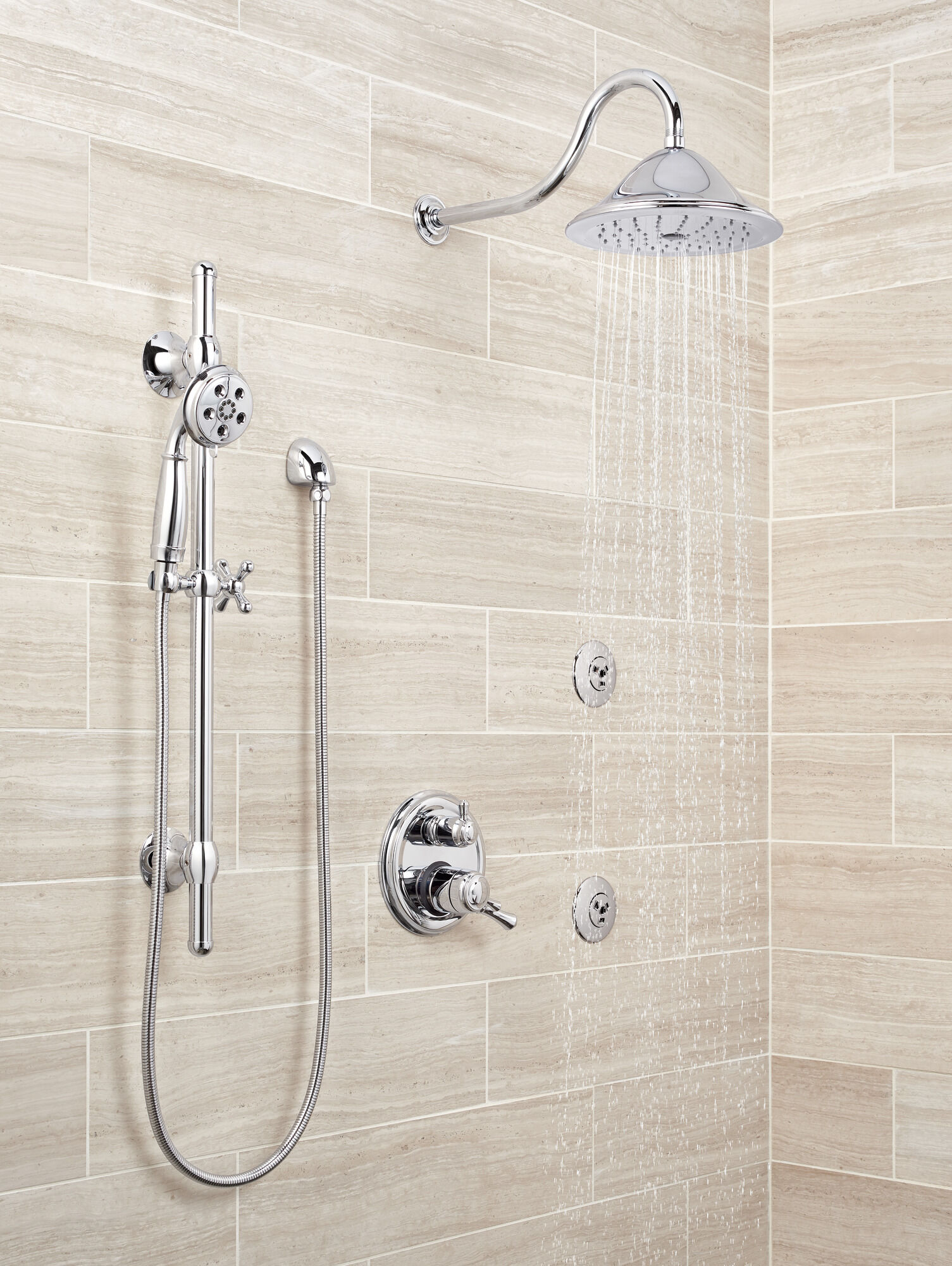 RP72568CZ Душевая лейка Raincan с одинарной настройкой Delta Faucet Universal Showering Шампанское бронза  - Вид №1