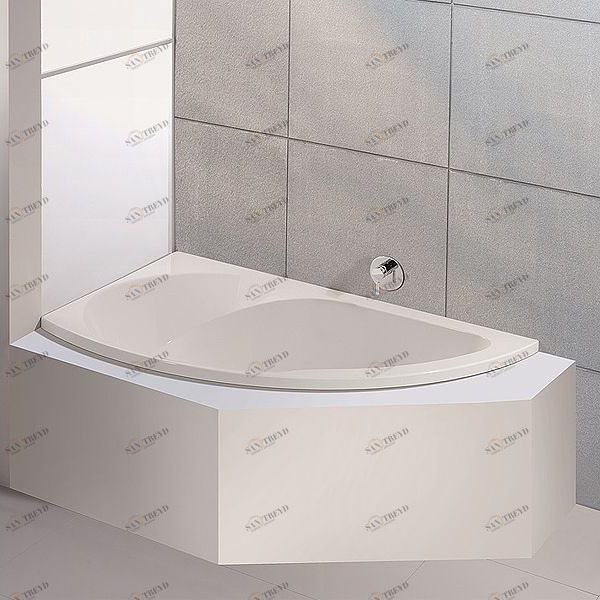 Ванна угловая SPECTRA 170 см с аэромассажной системой Deluxe HOESCH 3657