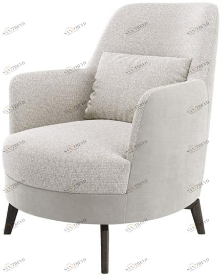 FRATO Бархатное кресло с подлокотниками  Fup010024acn 