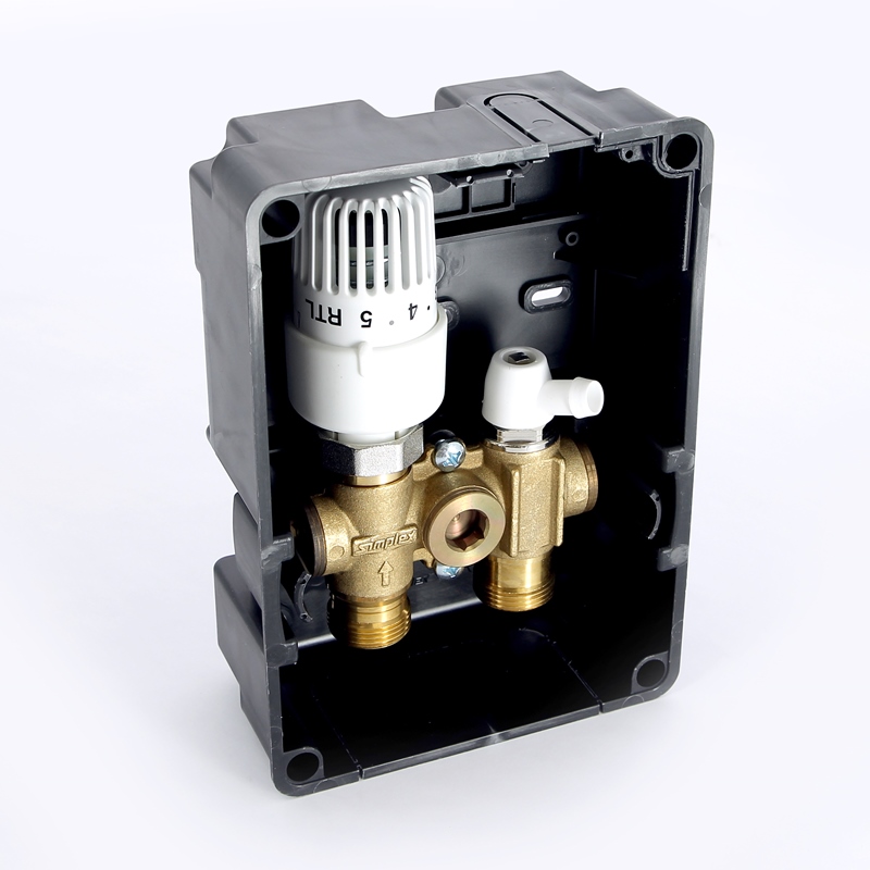 Блок регулирования температуры обратной воды Henco встраиваемый закрытый UFHTTBD2050 - Вид №1