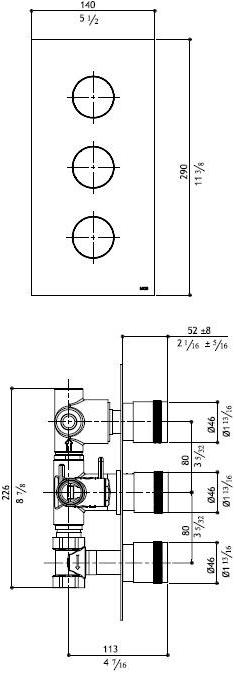 MGS Дивертер / пульт дистанционного управления из нержавеющей стали Minimal sun-id-1371025 - Вид №2