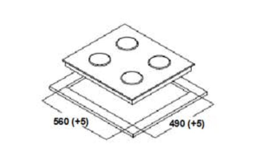 8199333 Газовая варочная поверхность Oasis P-GBT (F) STDN-0061120 - Вид №7