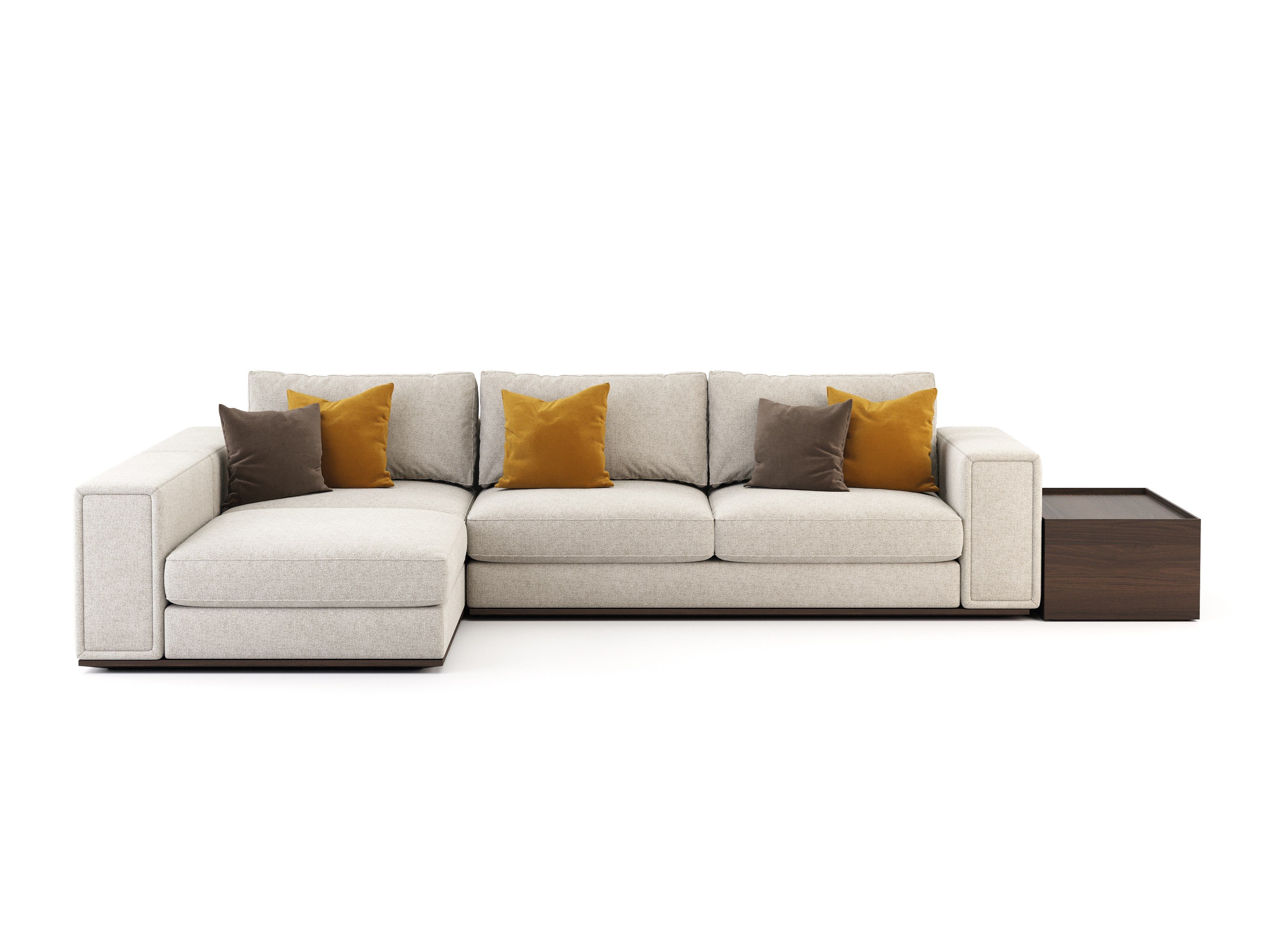 Бархатный диван с полуостровом Stylish Club Sublime ARCH-00140362 - Вид №1