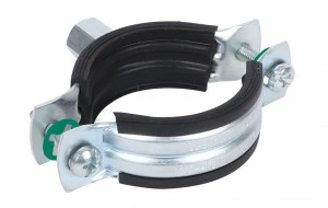 33435144 Крепление для труб  2S Хомуты с вкладышем epdm (M8/10) для стальных, медных, чугунных и пластиковых (многослойных) труб