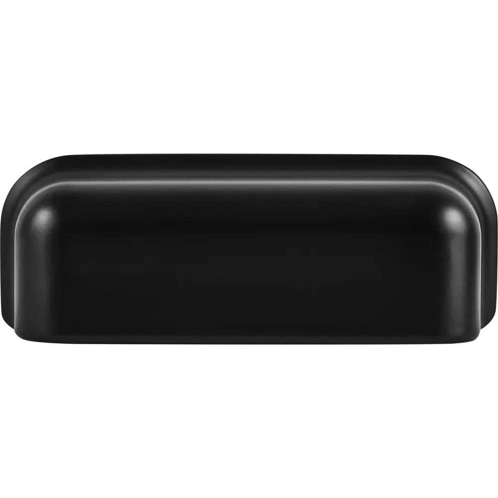 Мебельная ручка-ракушка матовый черный 96 мм Jet STLM-2070495 - Вид №1