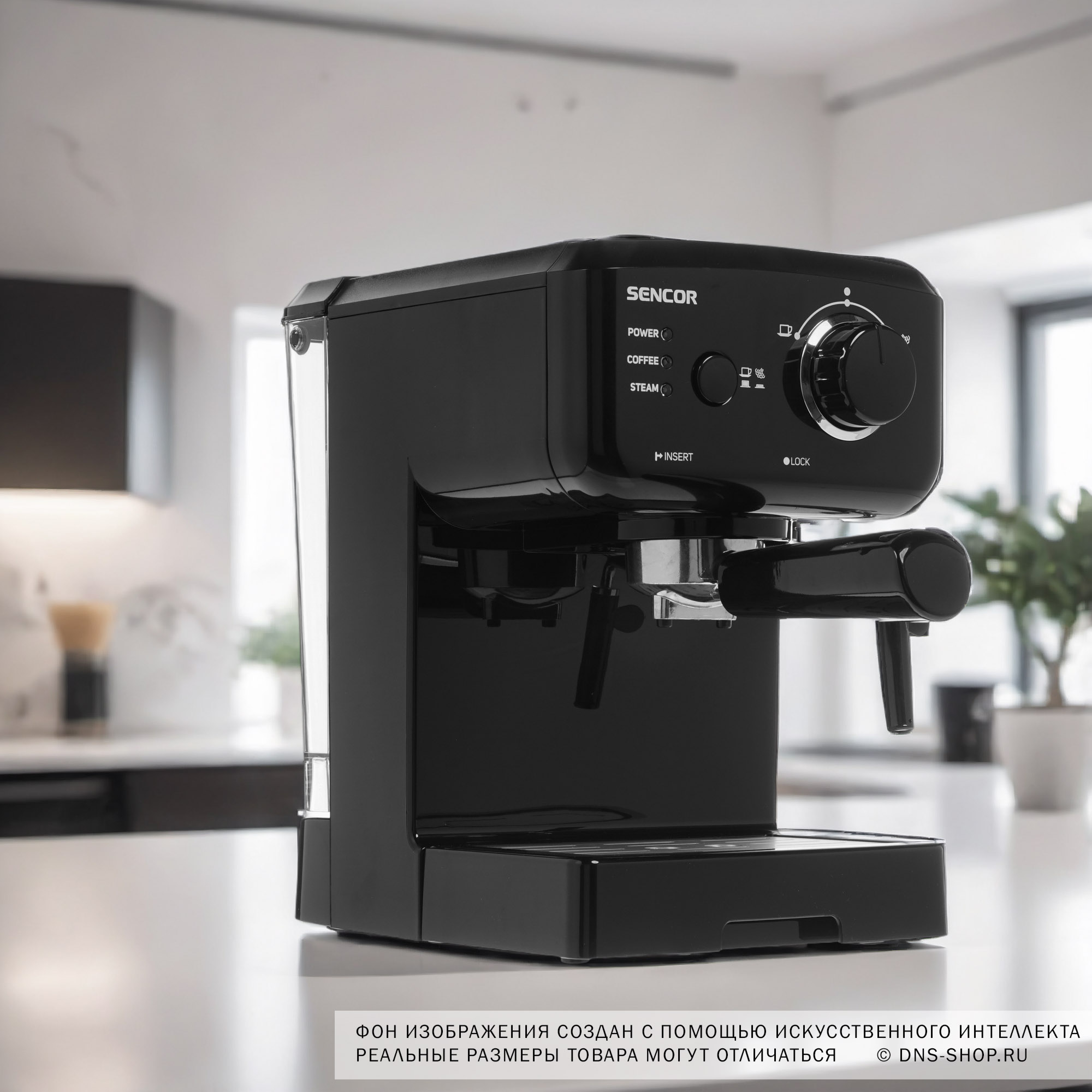 8158121 Кофеварка рожковая Senсor SES 1710BK черный Sencor STDN-0129504 - Вид №9