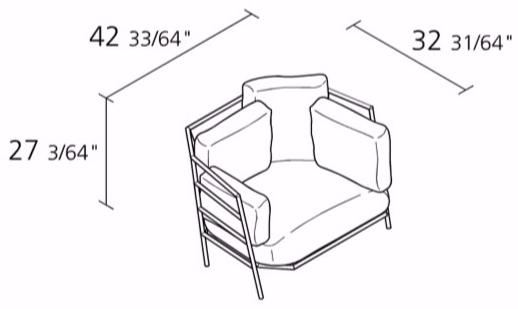 Alias Кресло из ткани Dehors sun-id-1456615 - Вид №6