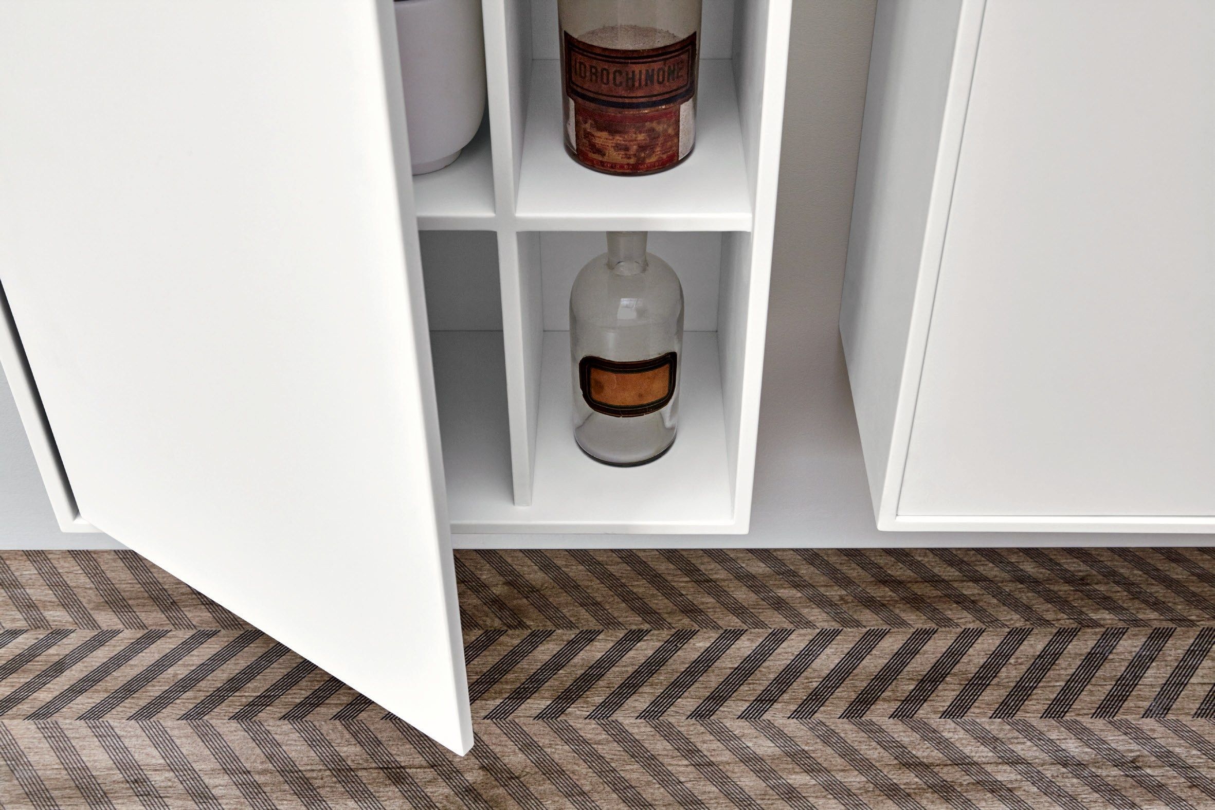 Навесной шкаф для ванной комнаты Corian® Rexa уникальный ARCH-00148551 - Вид №1