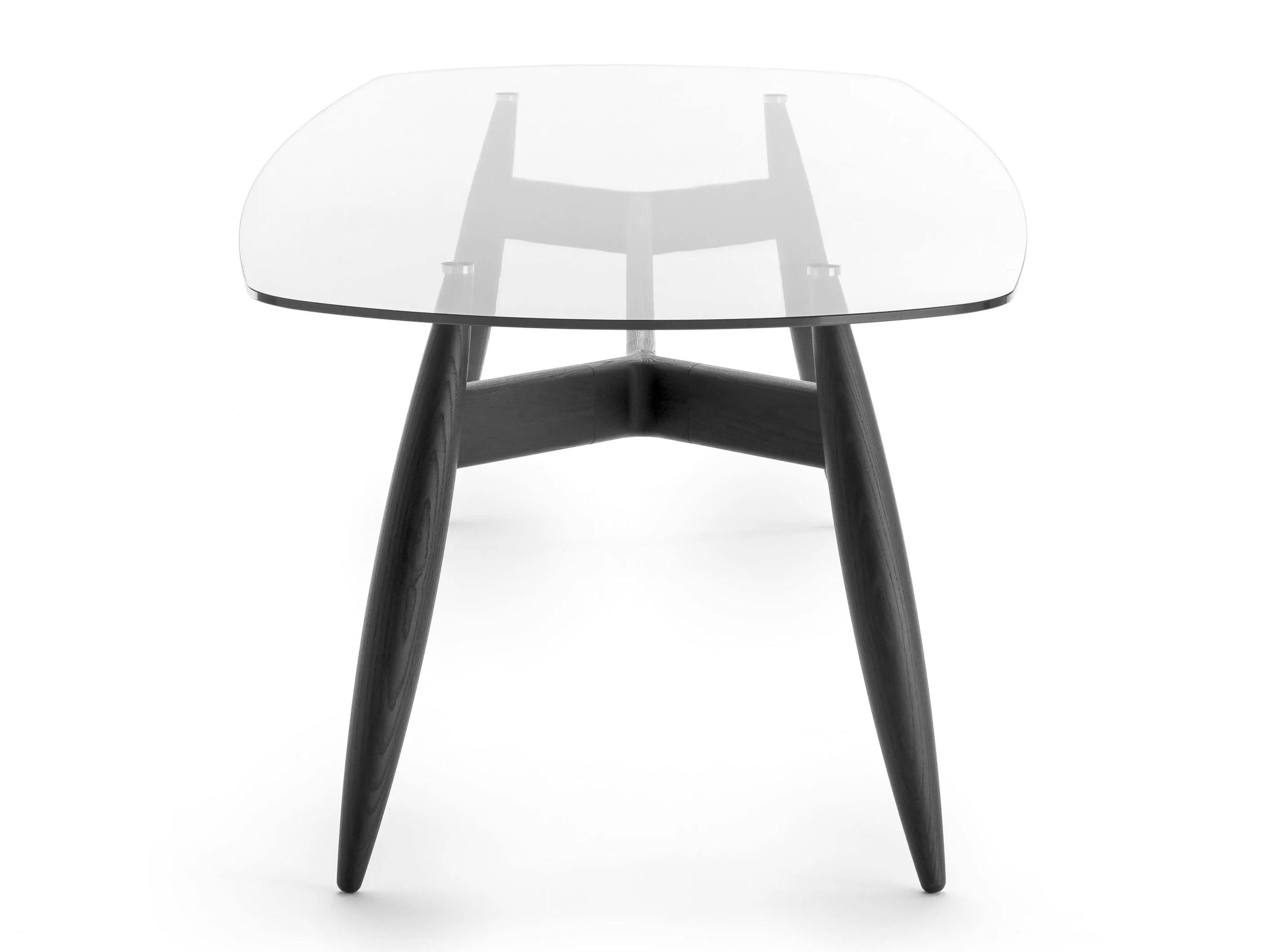 Прямоугольный стол из дерева и стекла Alf DaFrè FUSELLO ARCH-00103906