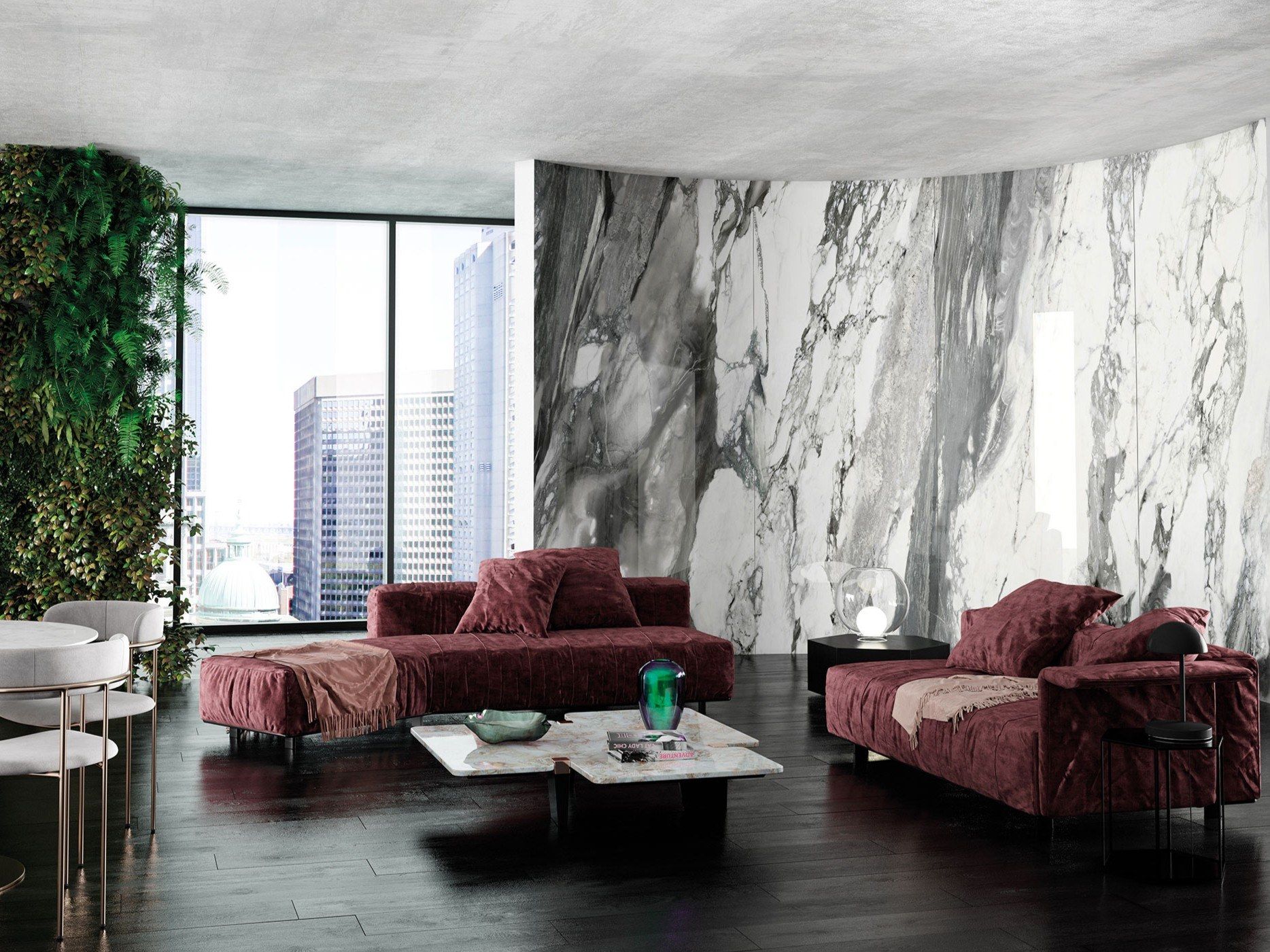 Декоративная панель из алюминия, стекла или ПММА Tecnografica Grandi Marmi ARCH-00120269