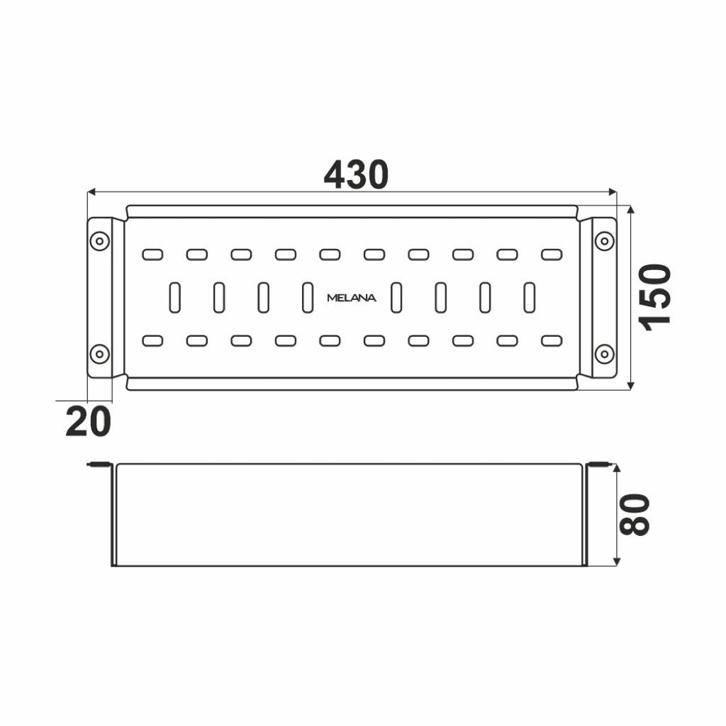 Мойка R6050H MELANA ProfLine 3,0/200 САТИН врезная прямоугольная в комплекте с дозатором и коландер MLN-R6050H+дозатор+коландером - Вид №7