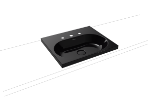 Умывальник KALDEWEI Сталь эмалированная 3055 178 черный 30553060178