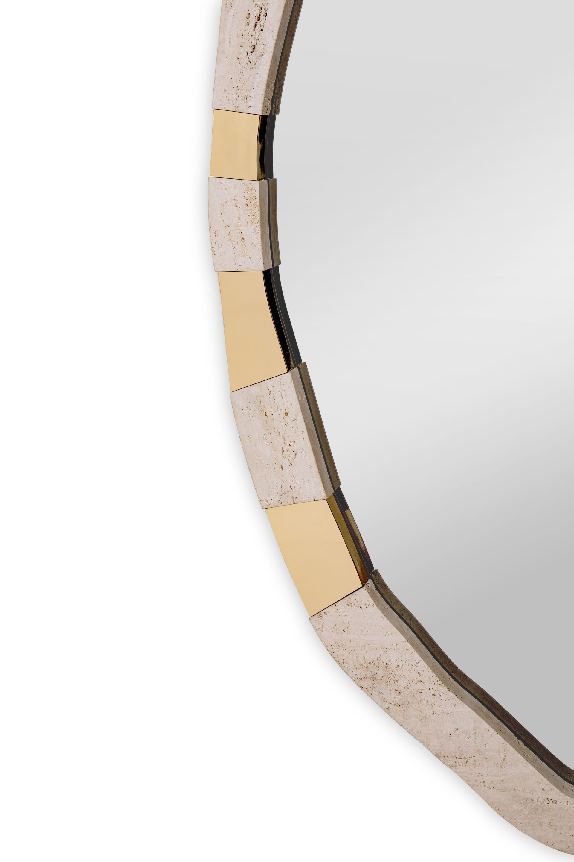 Овальное латунное настенное зеркало с рамкой Ginger & Jagger Earth to Earth ARCH-00089183 - Вид №2