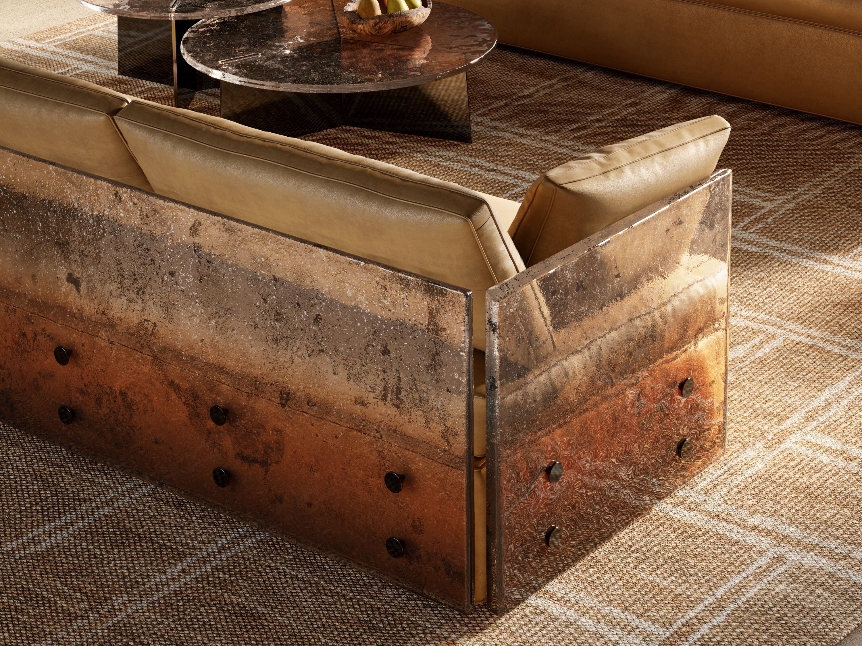 Диван со стеклянной спинкой ARTE VENEZIANA Melt ARCH-00102654 - Вид №5