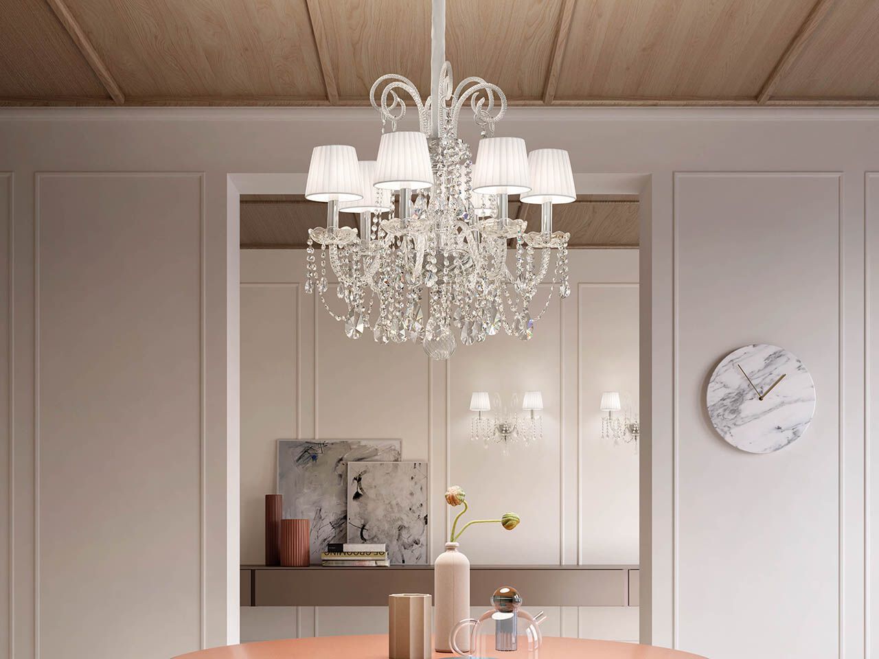 Подвесной светильник с кристаллами Masiero Diamond ARCH-00086222 - Вид №1