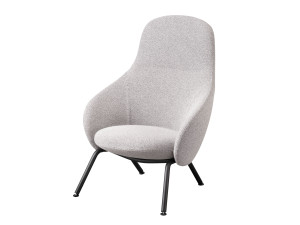 Тканевое кресло с подлокотниками и трубчатым основанием