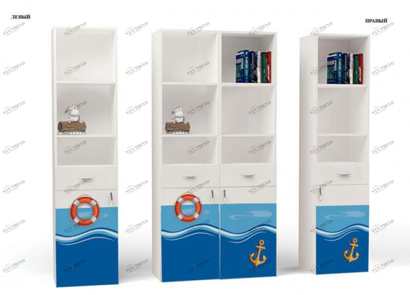 Стеллаж узкий ABC-KING Ocean левый 4631147957597