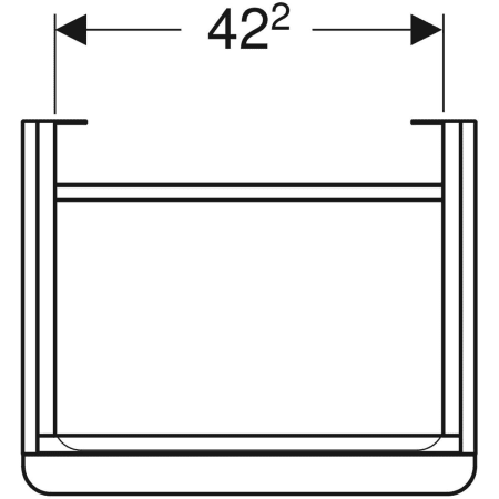 500.363.JL.1 Шкафчик для раковины Geberit Smyle Square, с одной дверцей Geberit  - Вид №16