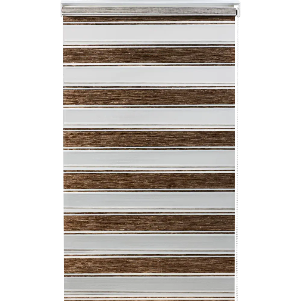 Штора рулонная день-ночь Дэли 55x160 см коричневая MIAMOZA STLM-2182378