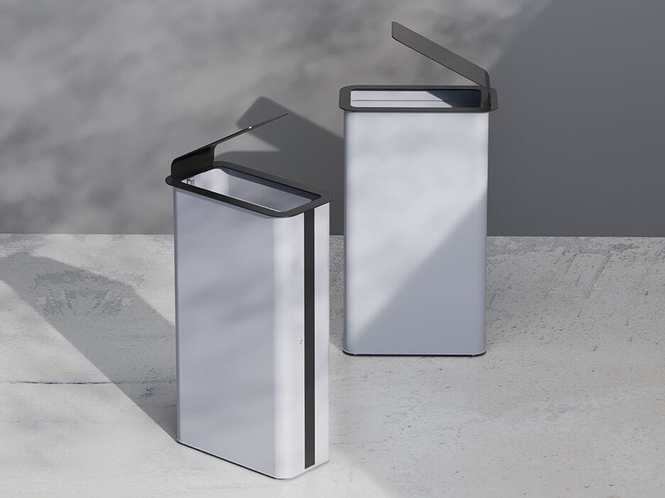 Наружная металлическая корзина для мусора с крышкой DIMCAR ARCH-00070431 - Вид №1