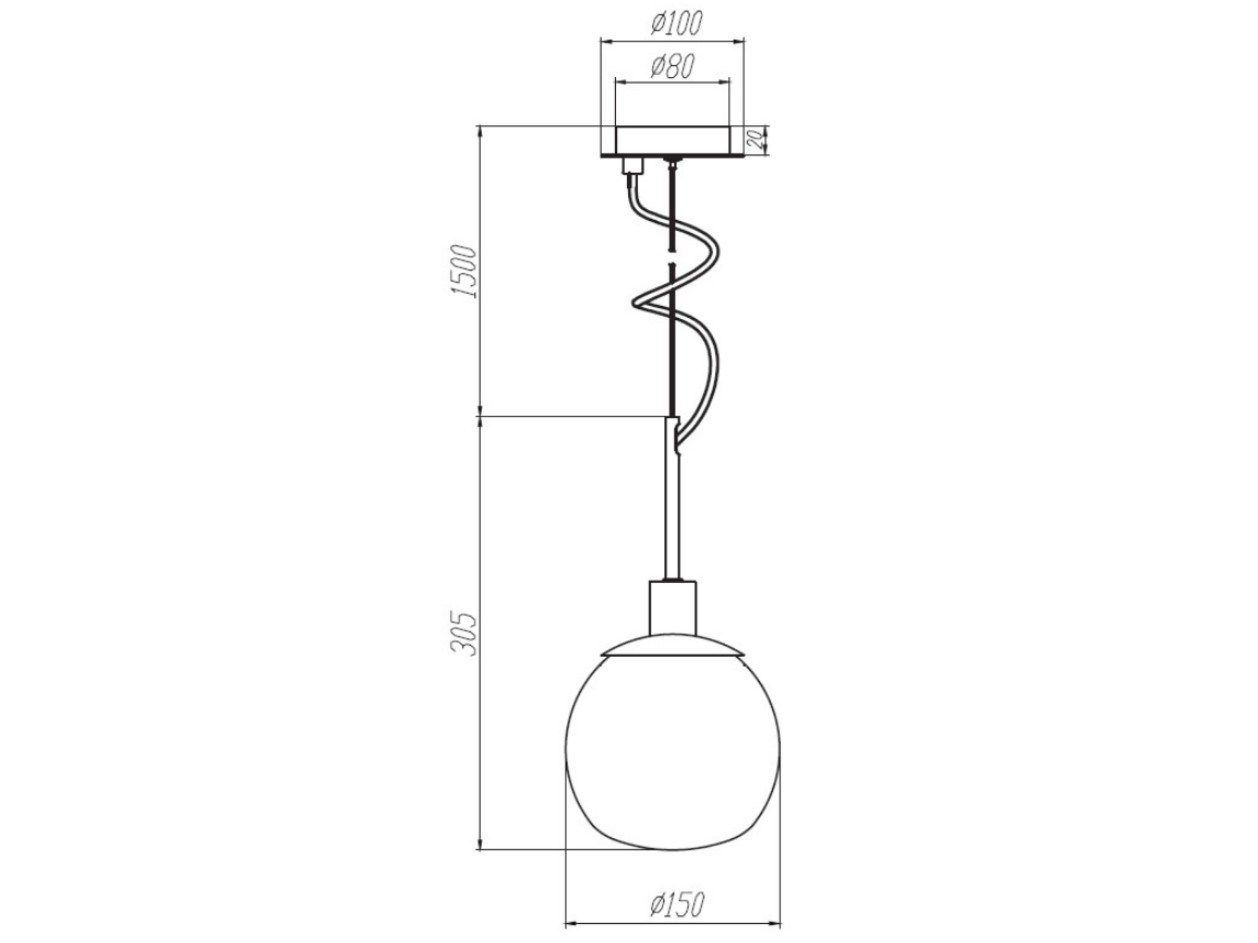 Стеклянный подвесной светильник Maytoni Erich ARCH-00111355 - Вид №5