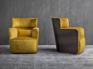 Flou Кресло из ткани с высокой спинкой Softwing