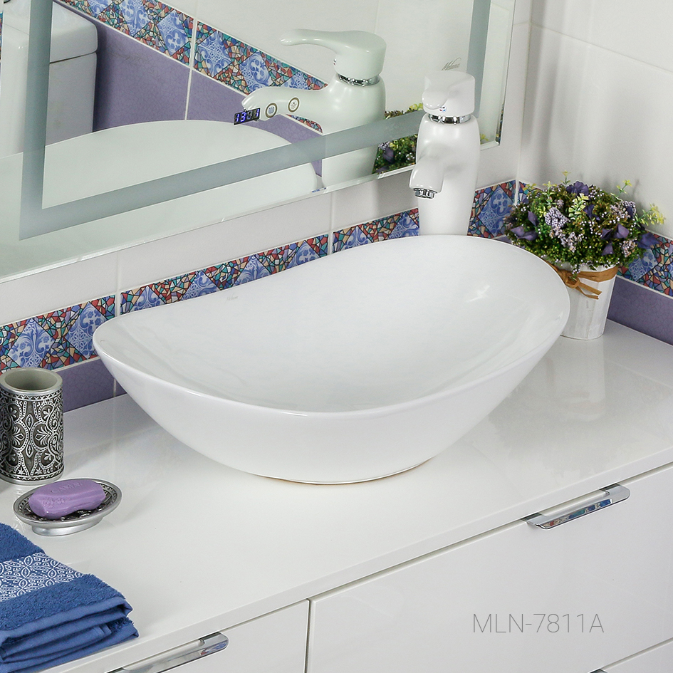 Накладная раковина melana mln-320354 320354-805 - Вид №2