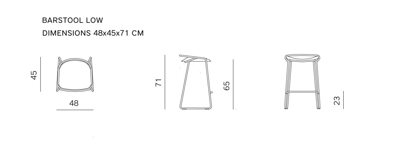 Высокий мягкий стул prostoria Monk ARCH-00129926 - Вид №5