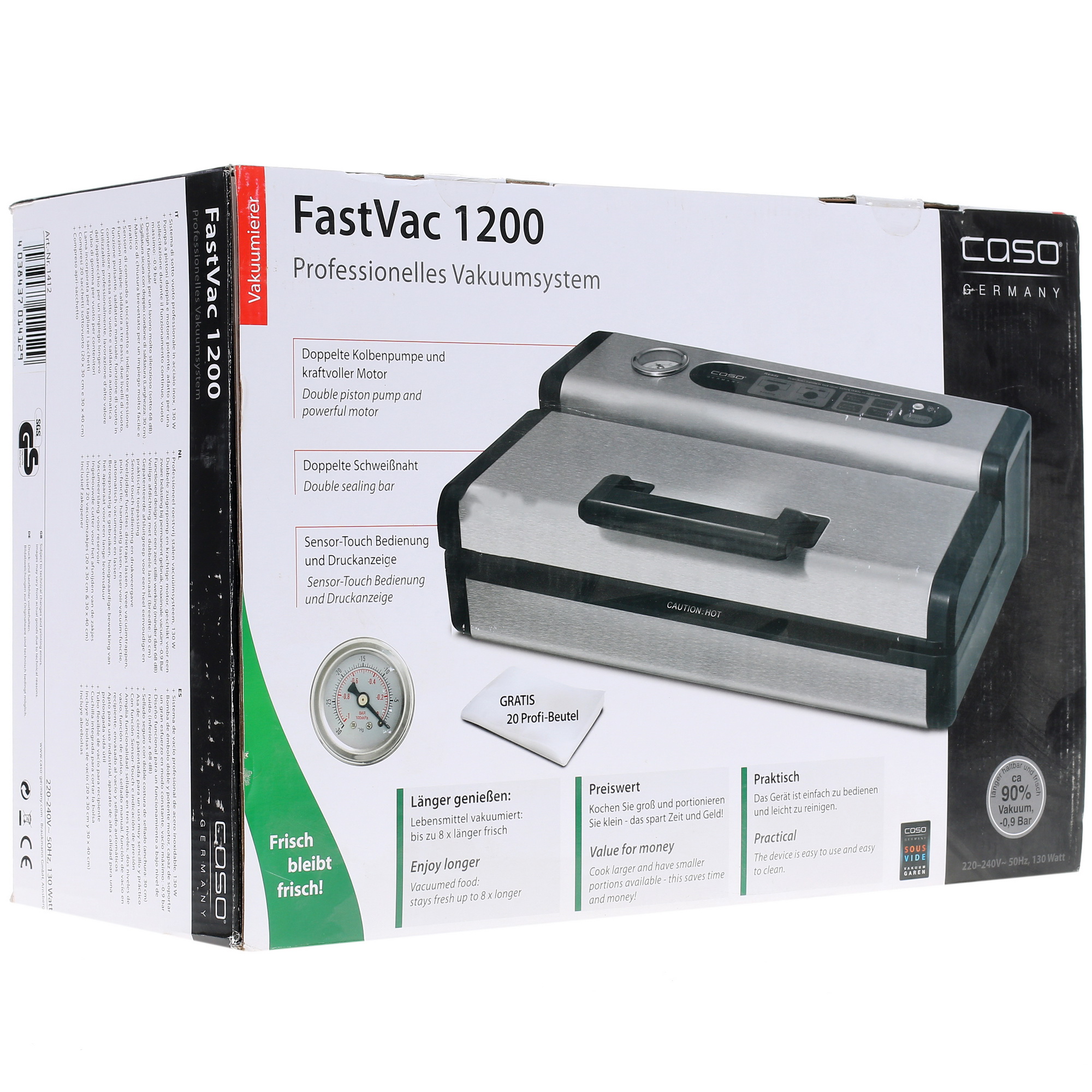 1121846 Вакуумный упаковщик CASO FastVAC 1200 STDN-0070209 - Вид №9