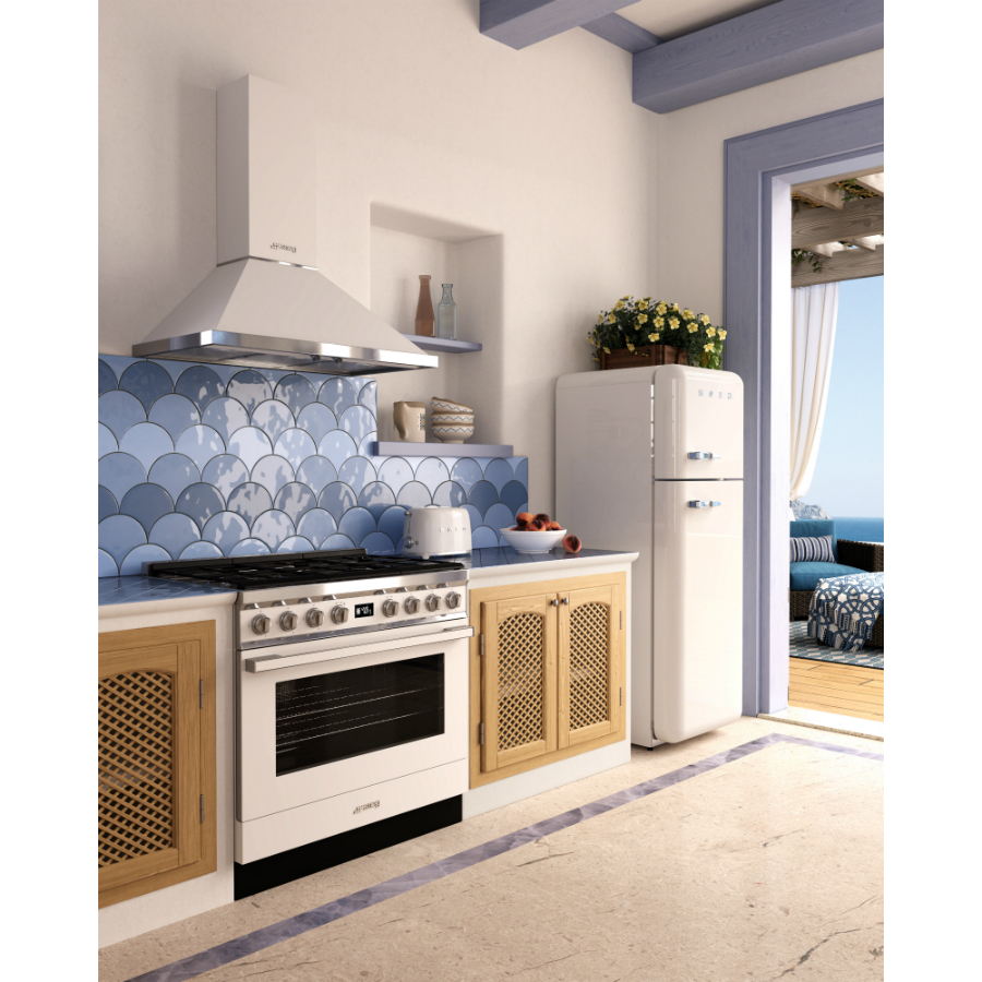 Тостер Smeg на 2 ломтика, белый TSF01WHEU - Вид №1