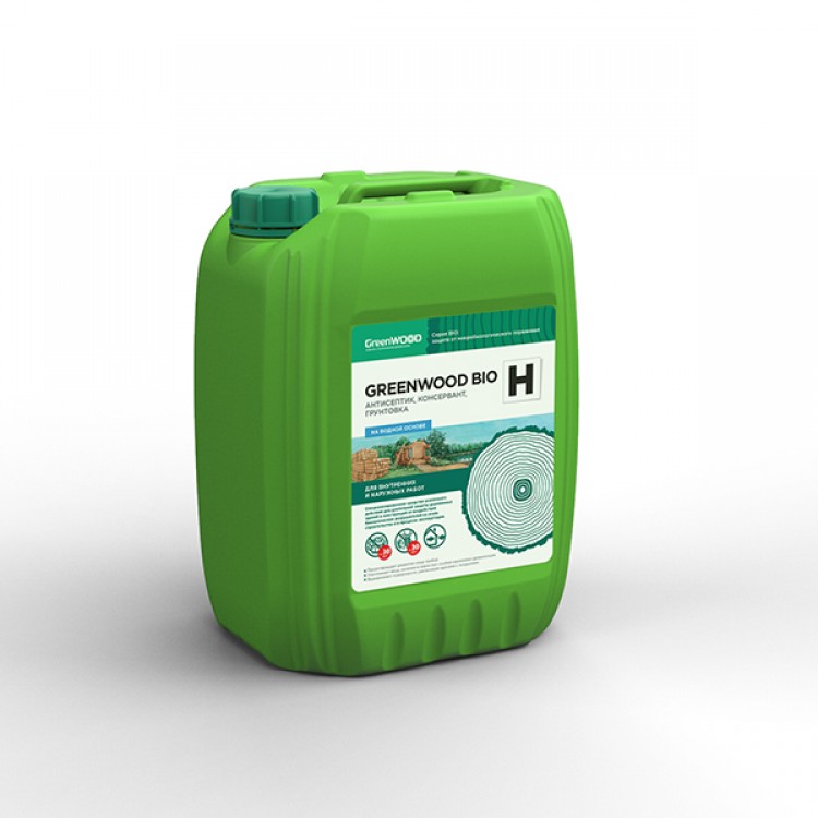GWB-HS/20 GreenLAB GREENWOOD BIO H Готовый раствор, 20 л, антисептик, консервант, грунтовка 