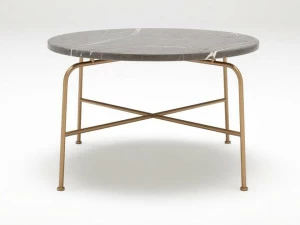 Rolf Benz Круглый мраморный журнальный столик для гостиной