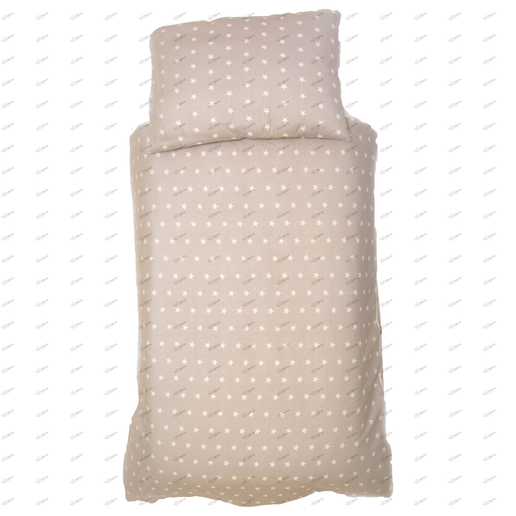 Детское постельное белье "Звезды", фон графит БЕЛЬМАРКО  327378 Бежевый Santreyd 