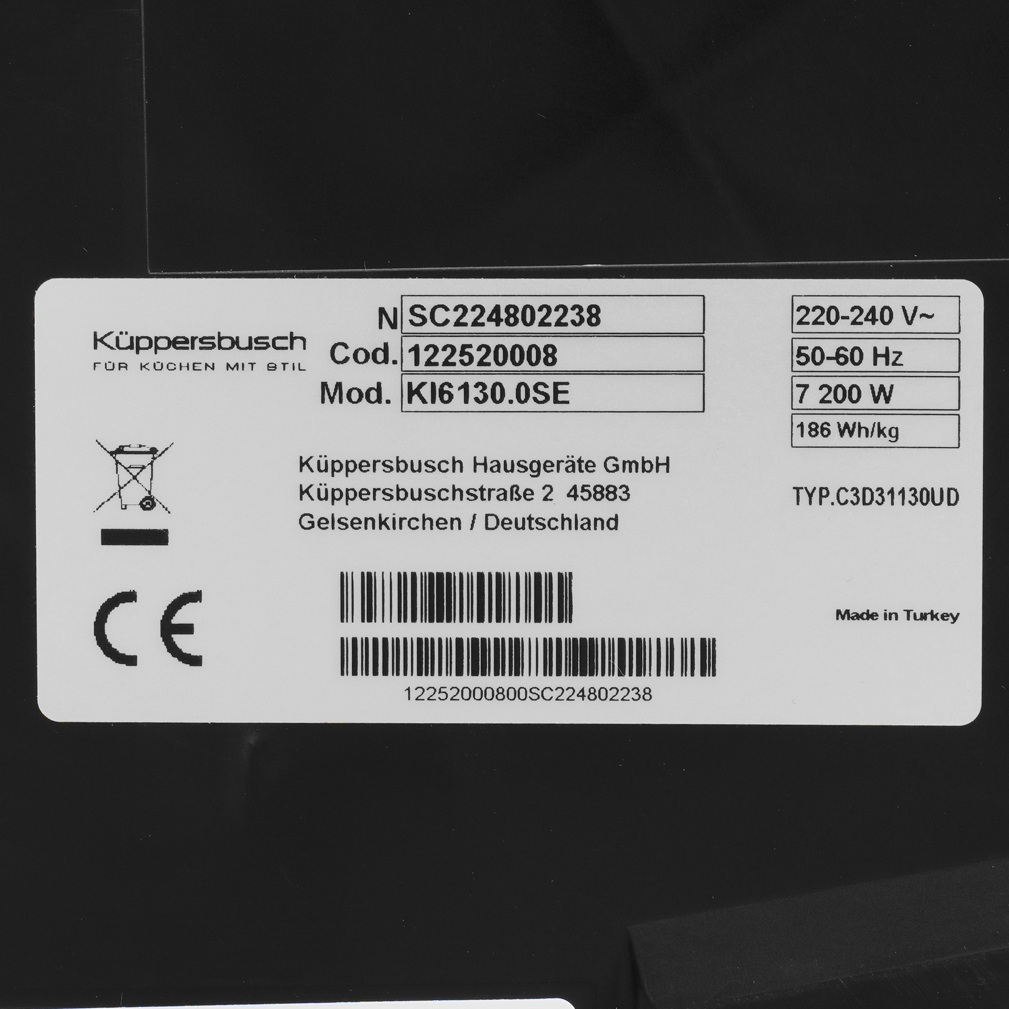 5351567 Индукционная варочная поверхность Kuppersbusch KI 6130.0 SE STDN-0109207 - Вид №4