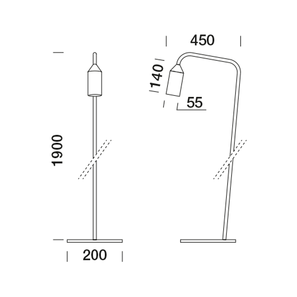 3050316 Мобильный светильник Platek FLAMINGO 2.0 Piantana  FLAMINGO 2.0 H. 1900 mm - 1 COB 3000K 76°  - Вид №14