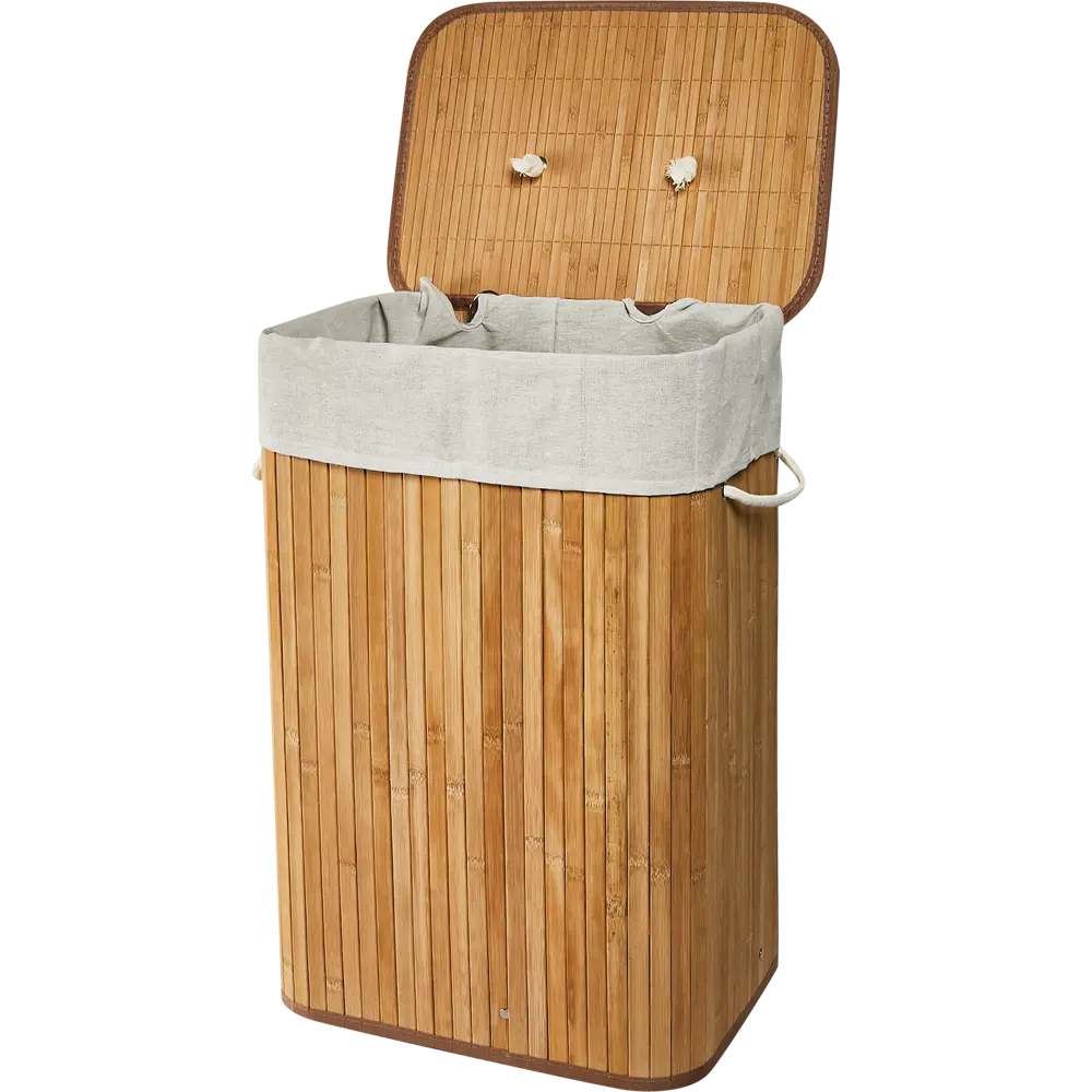 88962234 Корзина для белья Vidage Cesto 72 л бамбук цвет бежевый STLM-0990357 - Вид №1