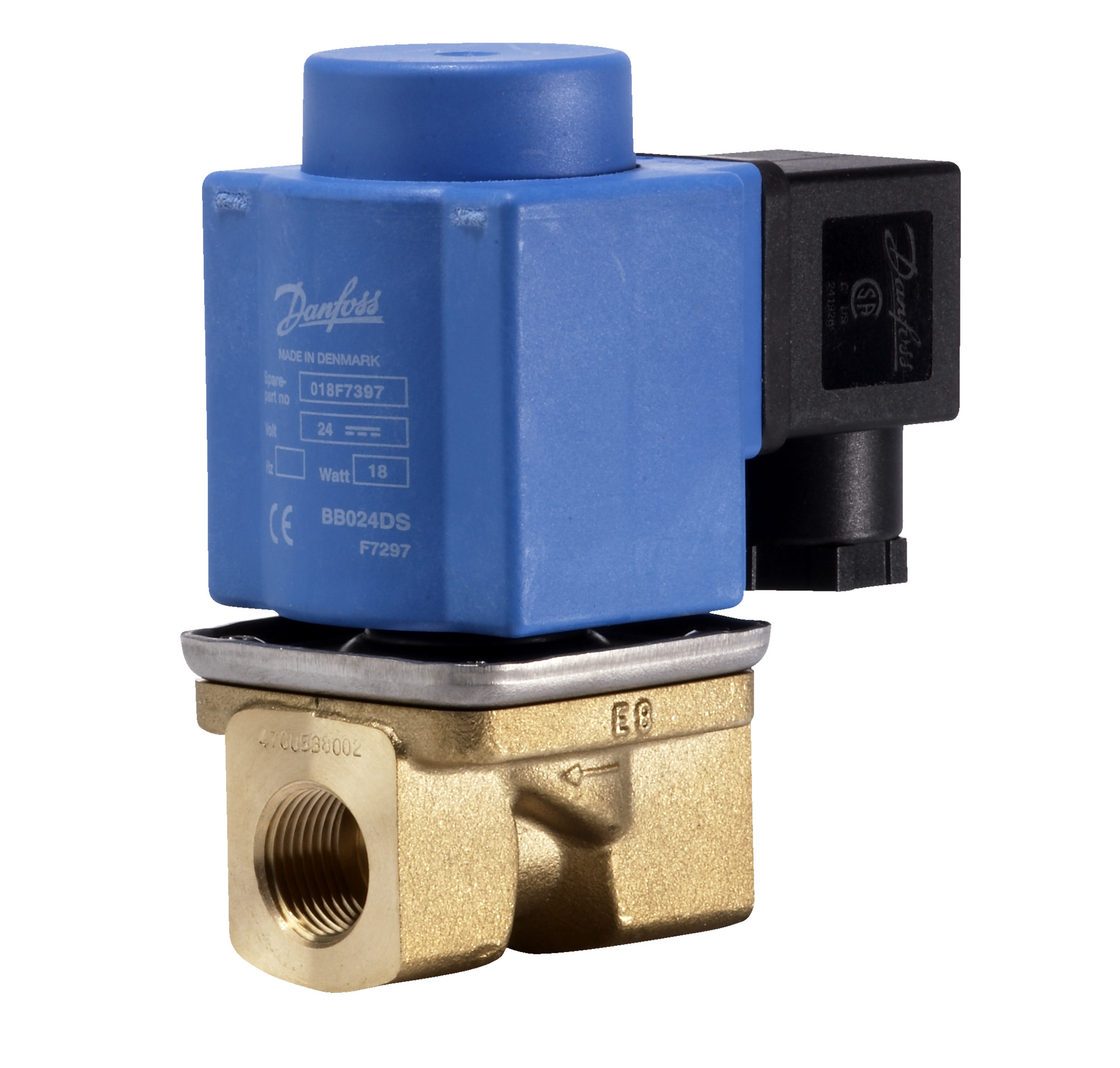 Danfoss EV251B — двухходовые электромагнитные клапаны с принудительным подъемом EV251B Клапан электромагнитный 032U538302  - Вид №3