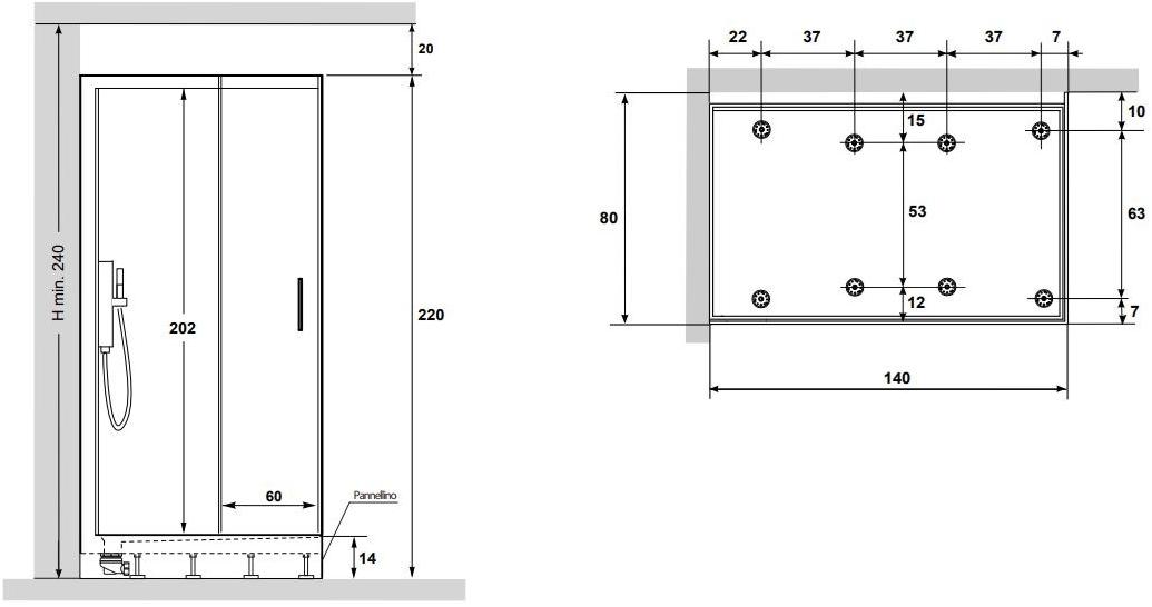 Gruppo Geromin Многофункциональная душевая кабина из хрусталя с турецкой баней Soul sun-id-1501817 - Вид №11