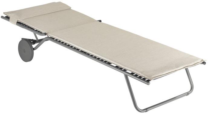 Lafuma Mobilier Складной садовый лежак на колесиках Gordes Lfm2721 - Вид №1