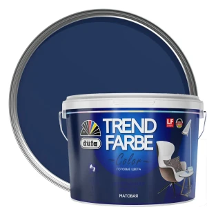 Краска для стен и потолков Trend Farbe цвет Грозовое небо 1 л