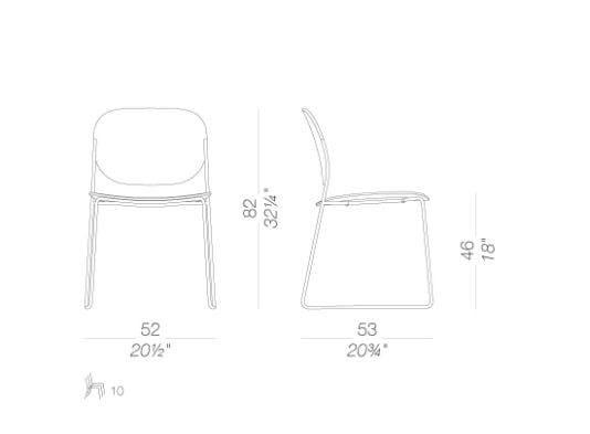 Многослойный штабелируемый стул Lapalma ARCH-00118835 - Вид №5