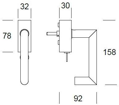 Reguitti Оконная ручка dk с замком на розетке Glasgow Al30dkt8158 - Вид №2