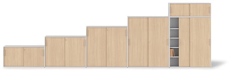 Bralco Низкий офисный шкаф с раздвижными дверцами sun-id-1422316 - Вид №1