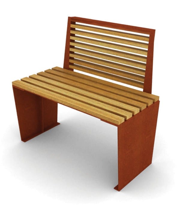 Деревянная и стальная скамья LAB23 Мэрилин ARCH-00104415 - Вид №14