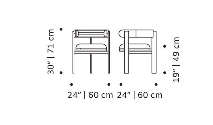 Стул с каркасом из бука и тканевой обивкой Mambo Unlimited Ideas Мулен ARCH-00130515 - Вид №3