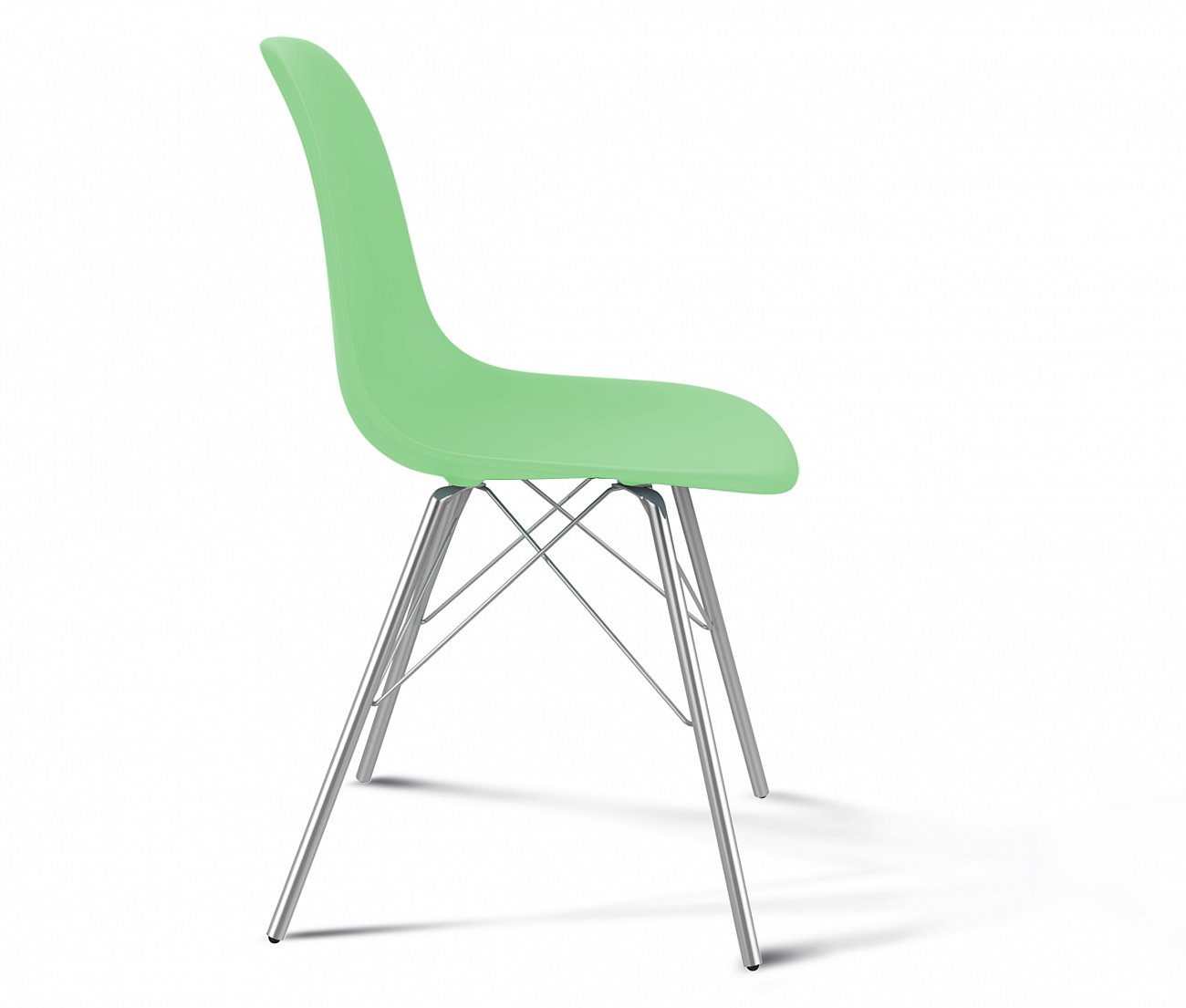 Стул DSR PP зеленый мятный S37 (eames style) SHEFFILTON ДИЗАЙНЕРСКИЕ, EAMES STYLE 015582 Зеленый  - Вид №2